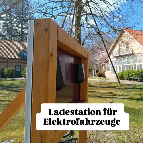 Ladestation für E-Autos. Sundische Wiese
